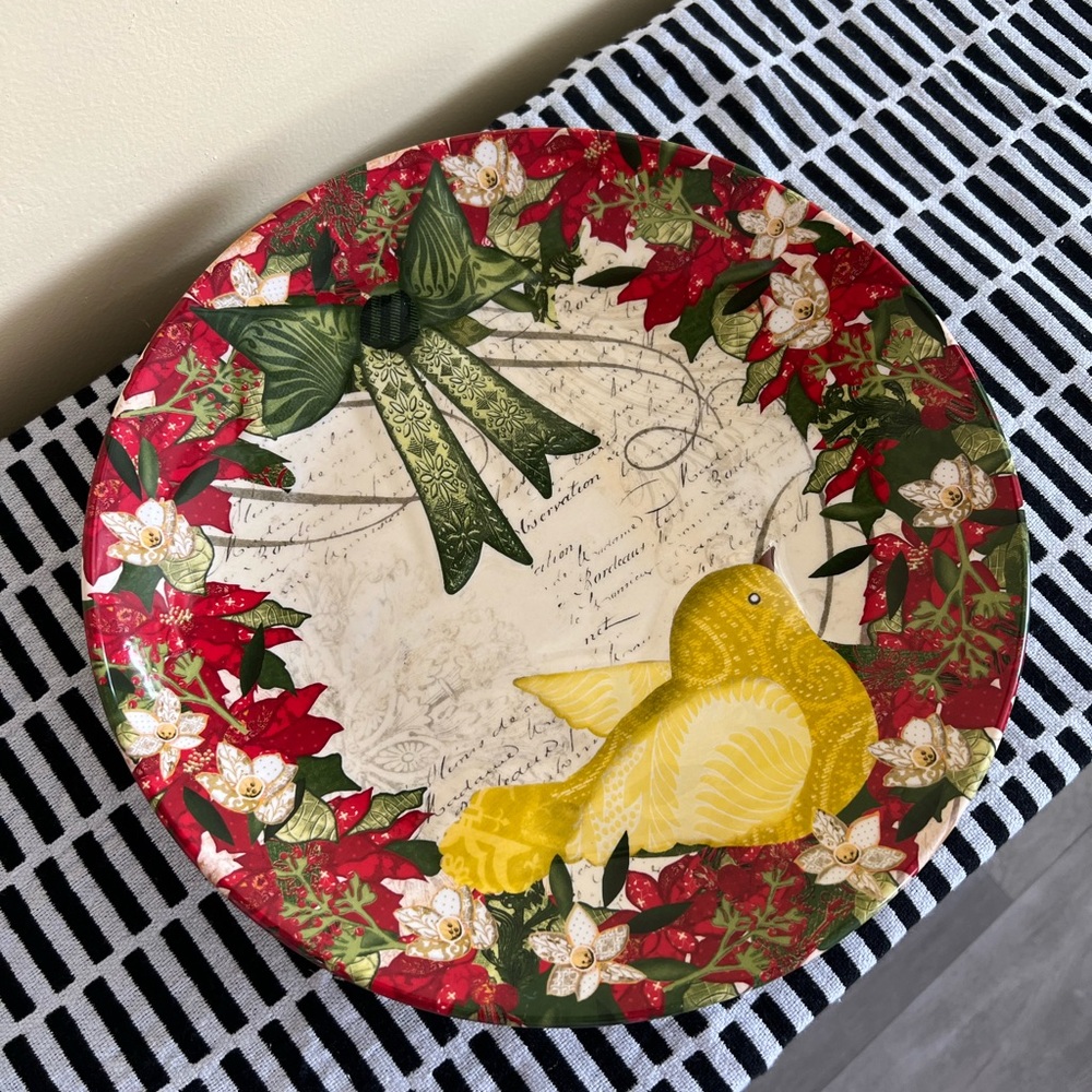 Vintage cypress home  holiday serving  platter